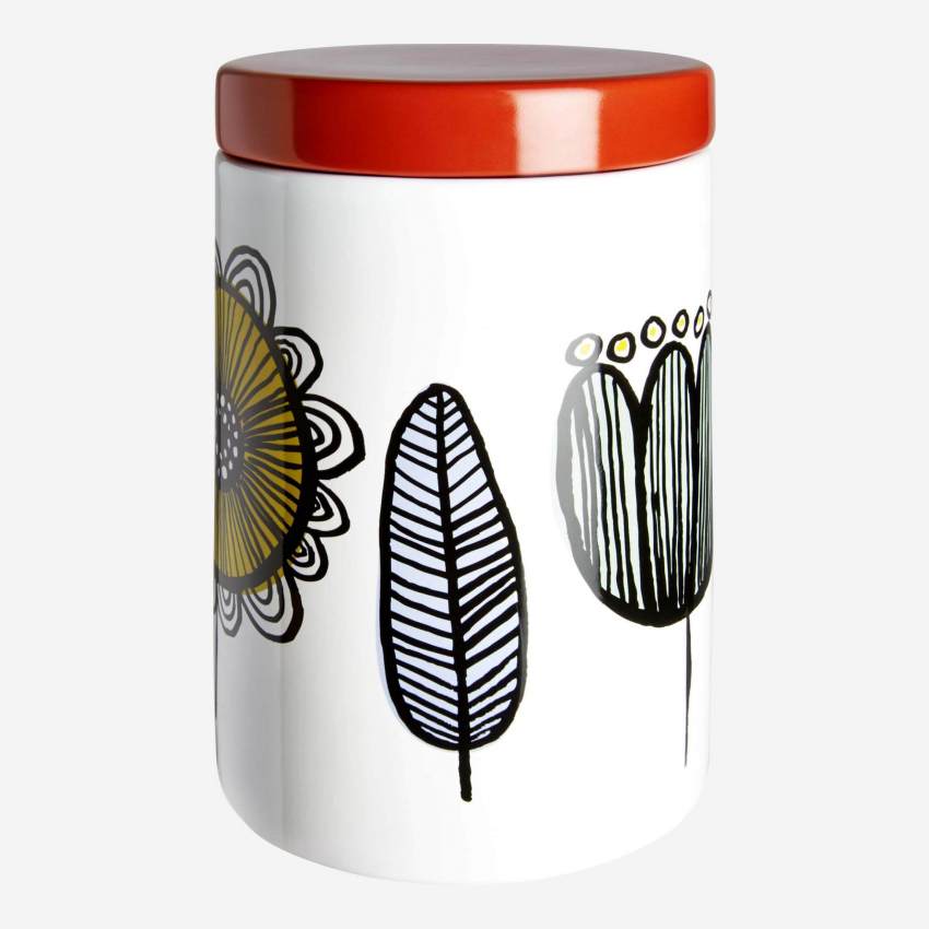 FREDA/ STORAGE JAR RED LID