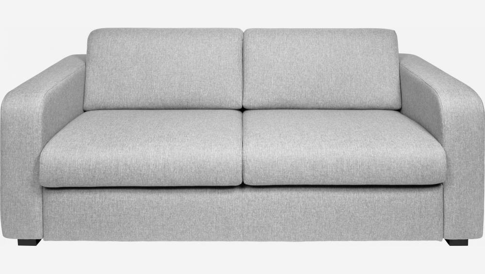 Sofá cama 2 plazas de tela - Gris claro
