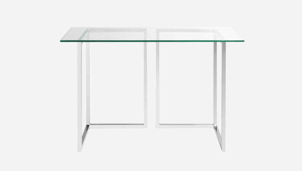 Plateau de table en verre trempé - Transparent - 120 x 50 cm