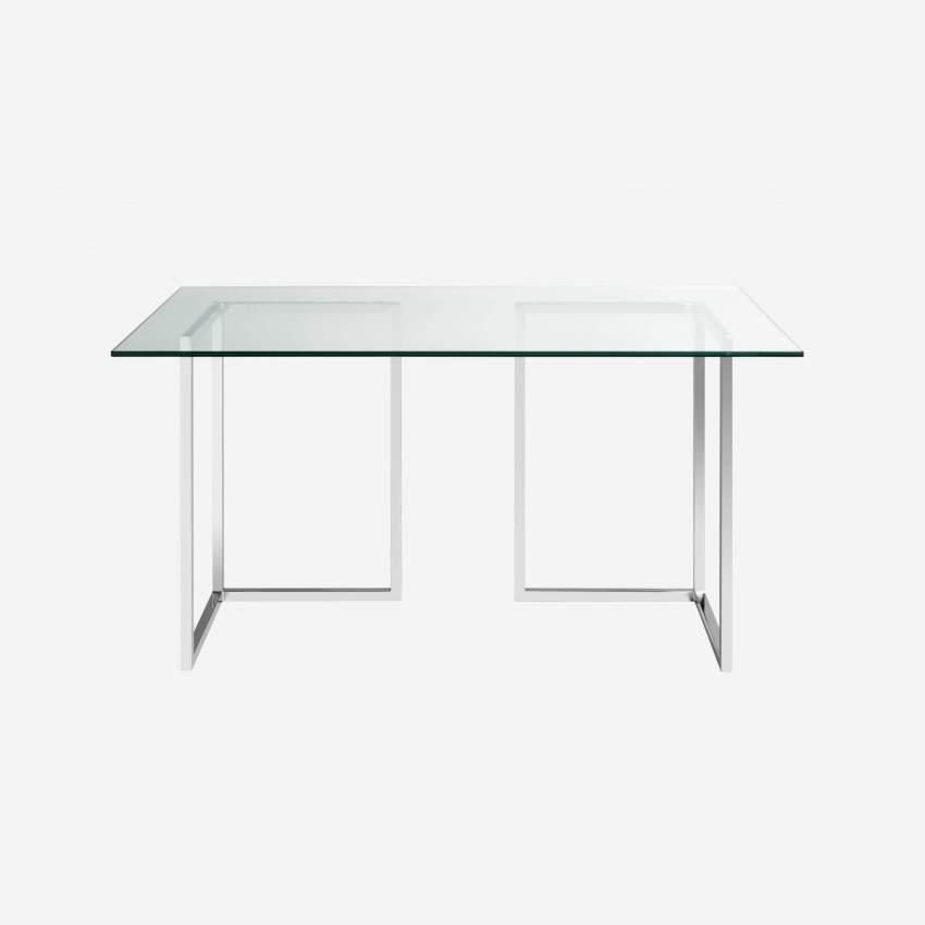 Tischplatte aus Glas Transparent - 140 x 80cm
