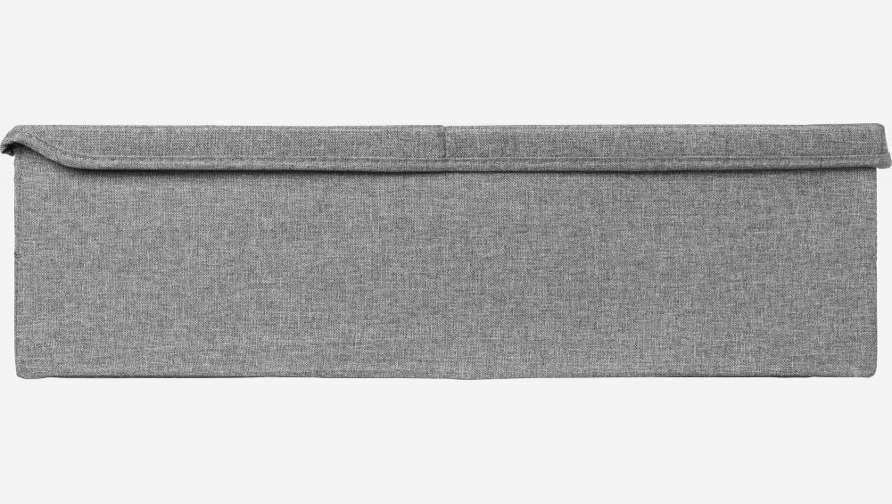 Rangement sous lit en tissu - 56 x 16 x 46 cm – Gris