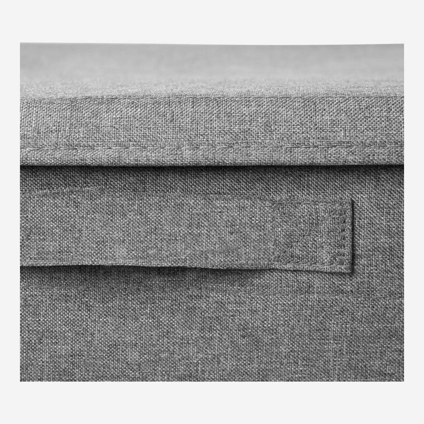 Bettkasten aus Stoff - 56 x 16 x 46 cm – Grau
