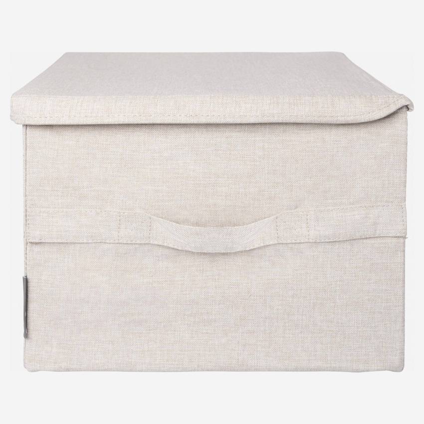 Caixa de arrumação em tecido – 45 x 25 x 35 cm – Bege
