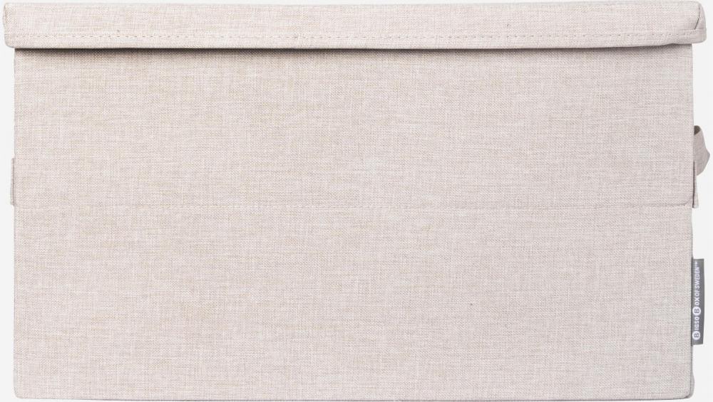 Caja de almacenaje de tela – 45 x 25 x 35 cm – Beige