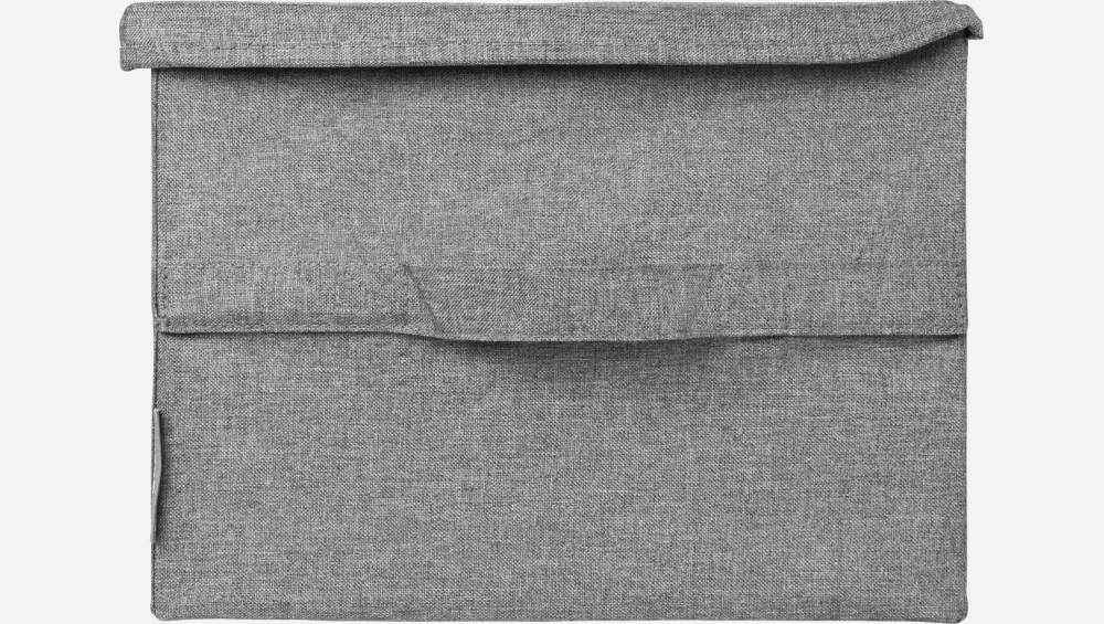 Boîte de rangement en tissu – 45 x 25 x 35 cm – Gris