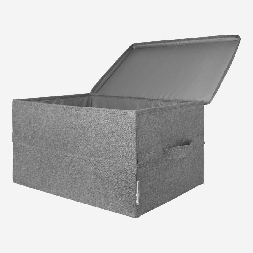 Aufbewahrungsbox aus Stoff – 45 x 25 x 35 cm – Grau