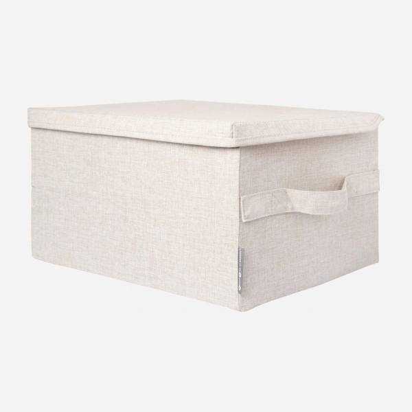 Aufbewahrungsbox aus Stoff – 41 x 22 x 31 cm – Beige
