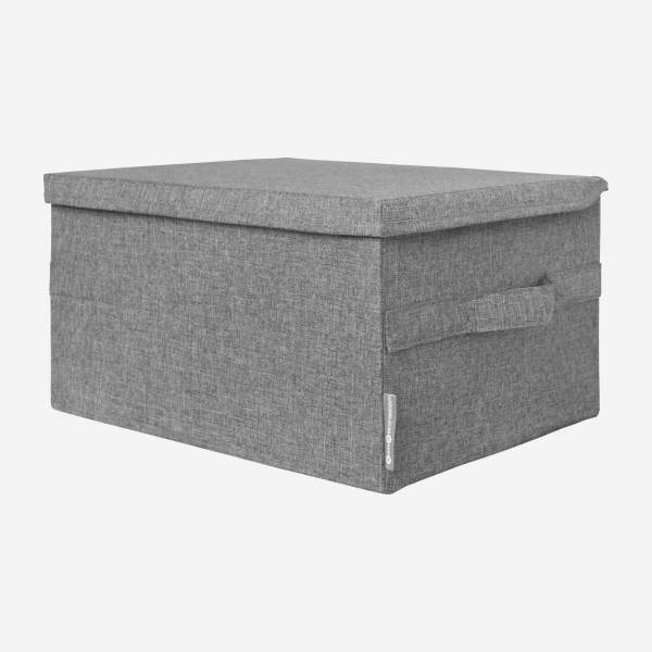Aufbewahrungsbox aus Stoff – 41 x 22 x 31 cm – Grau