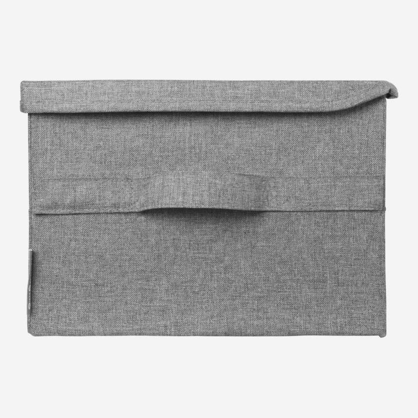 Boîte de rangement en tissu – 41 x 22 x 31 cm – Gris