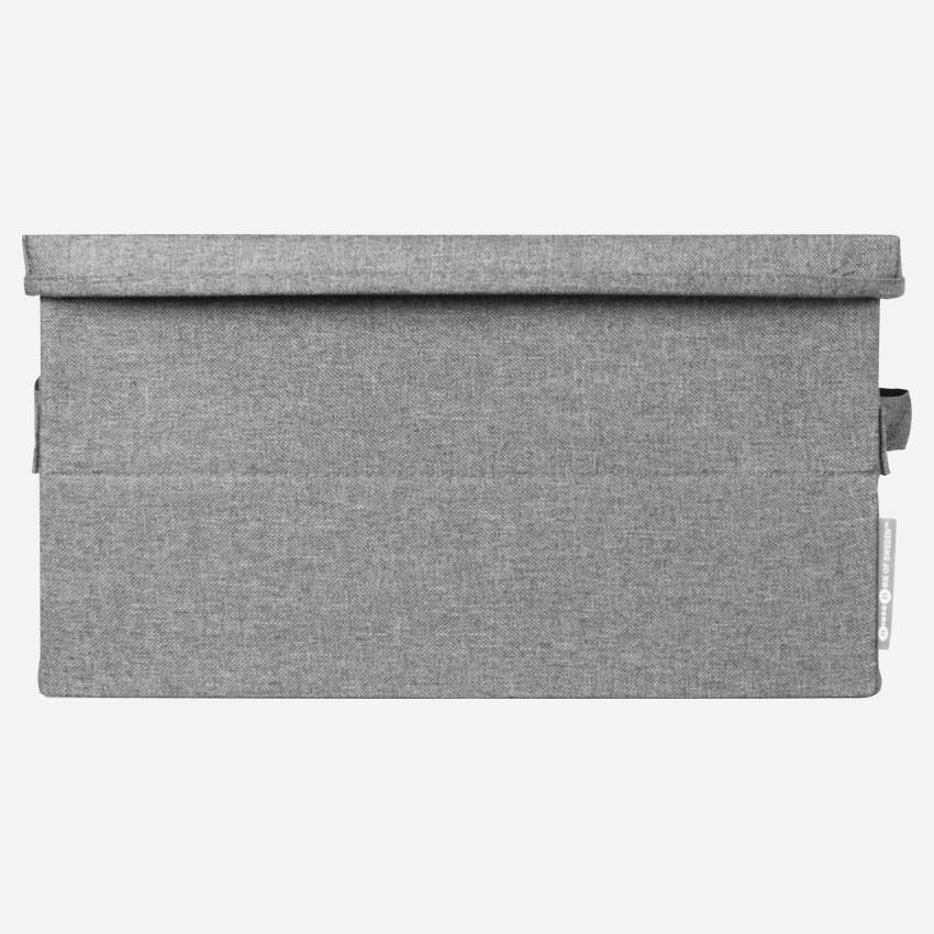 Aufbewahrungsbox aus Stoff – 36 x 19 x 27 cm – Grau