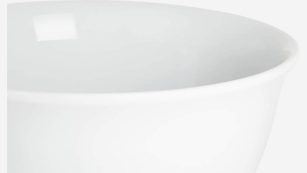 Schüssel, 23 cm, aus weißem Porzellan
