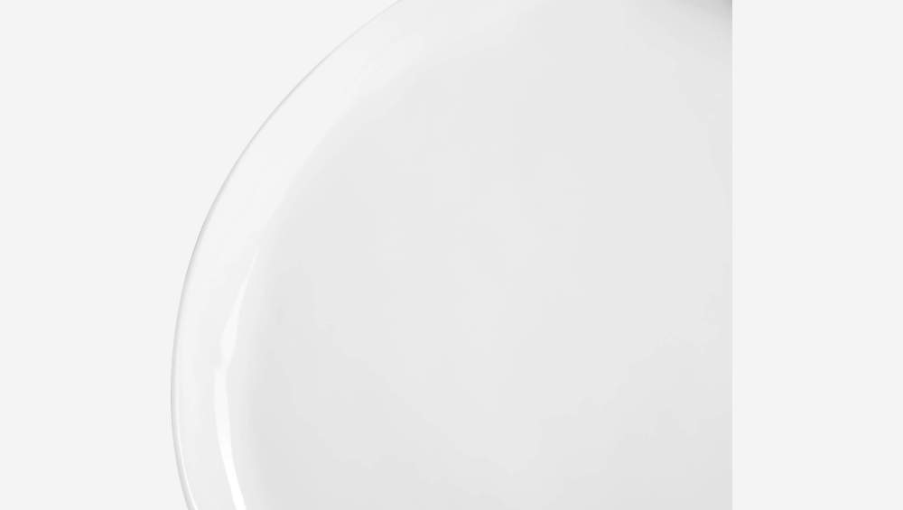 Assiette plate en porcelaine 29cm blanc