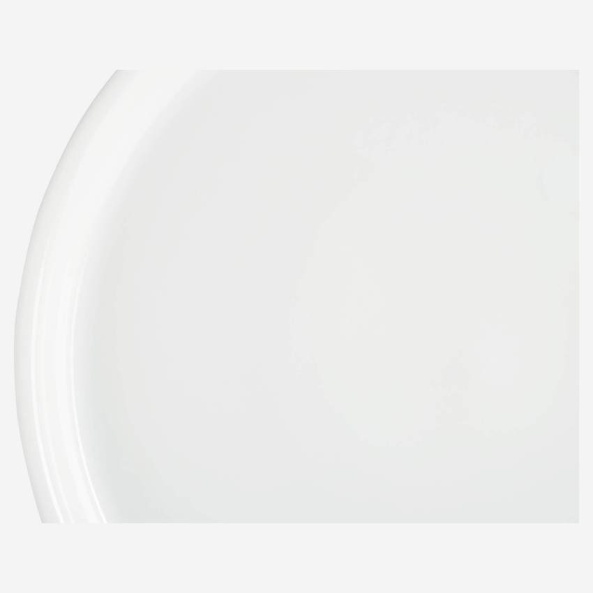Piatto da portata in porcellana bianca 33 cm