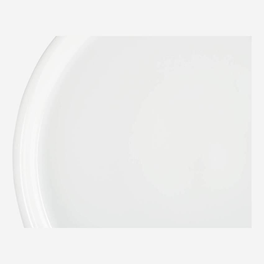 Piatto da portata in porcellana bianca 33 cm