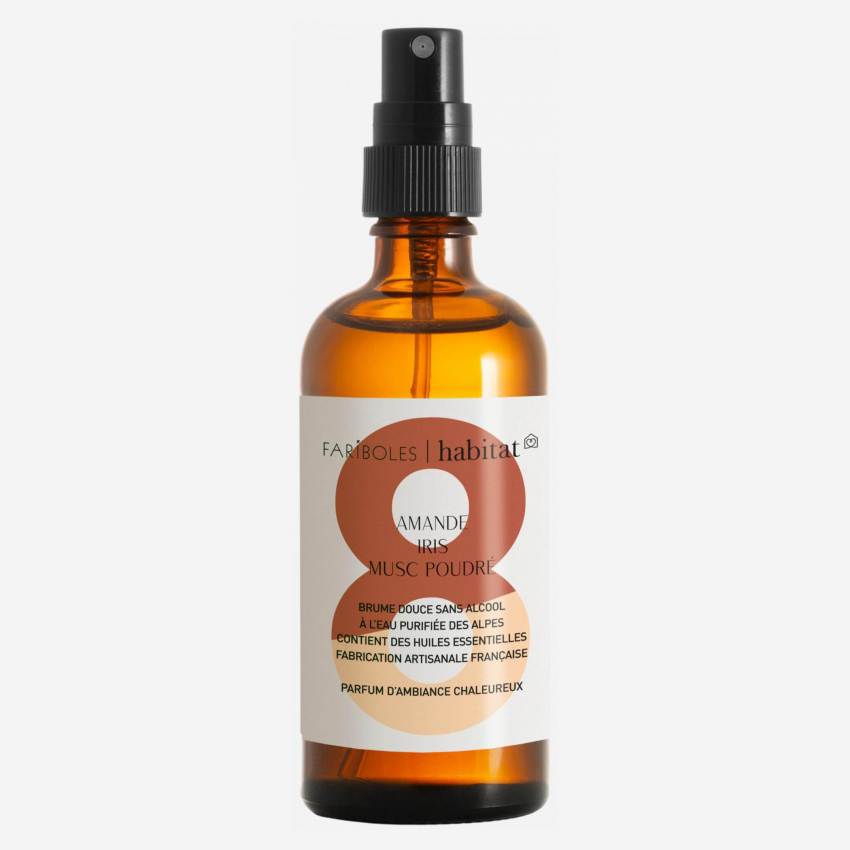 Profumo in nebbia n. 8: Mandorla, Iris e Muschio in polvere - 100 ml