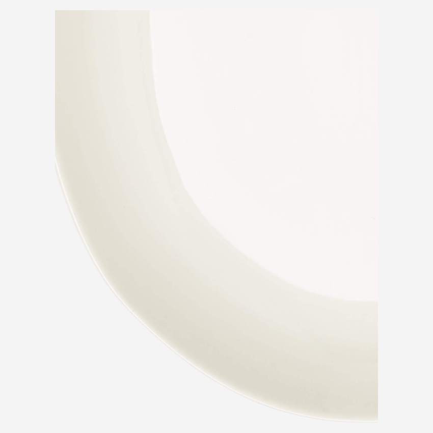 Plato de porcelana 28 cm - Blanco