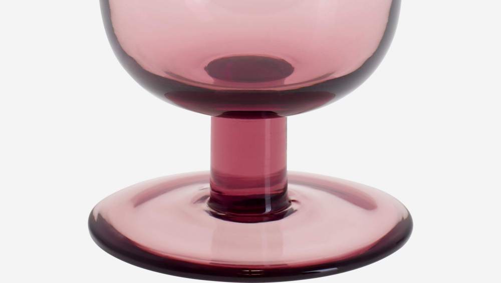 Weinglas aus Glas - 15,5 cm - Violett