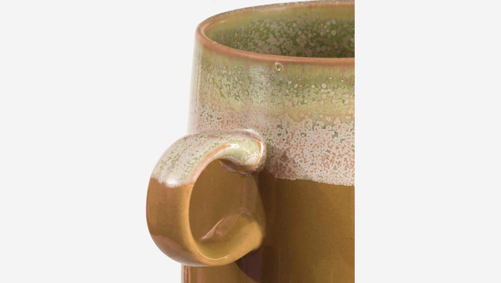 Tasse aus Sandstein mit reaktiver Glasur - Beige - 350 ml
