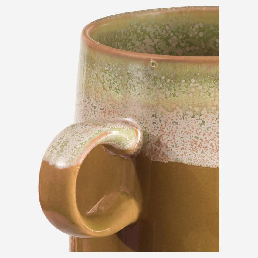 Tasse aus Sandstein mit reaktiver Glasur - Beige - 350 ml