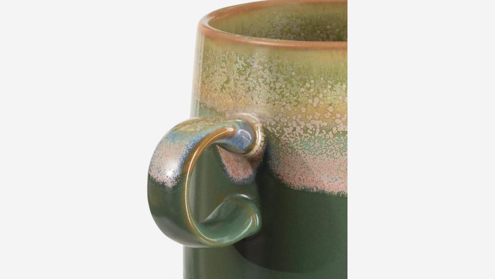 Mok van aardewerk reactief glazuur - 350 ml - Groen