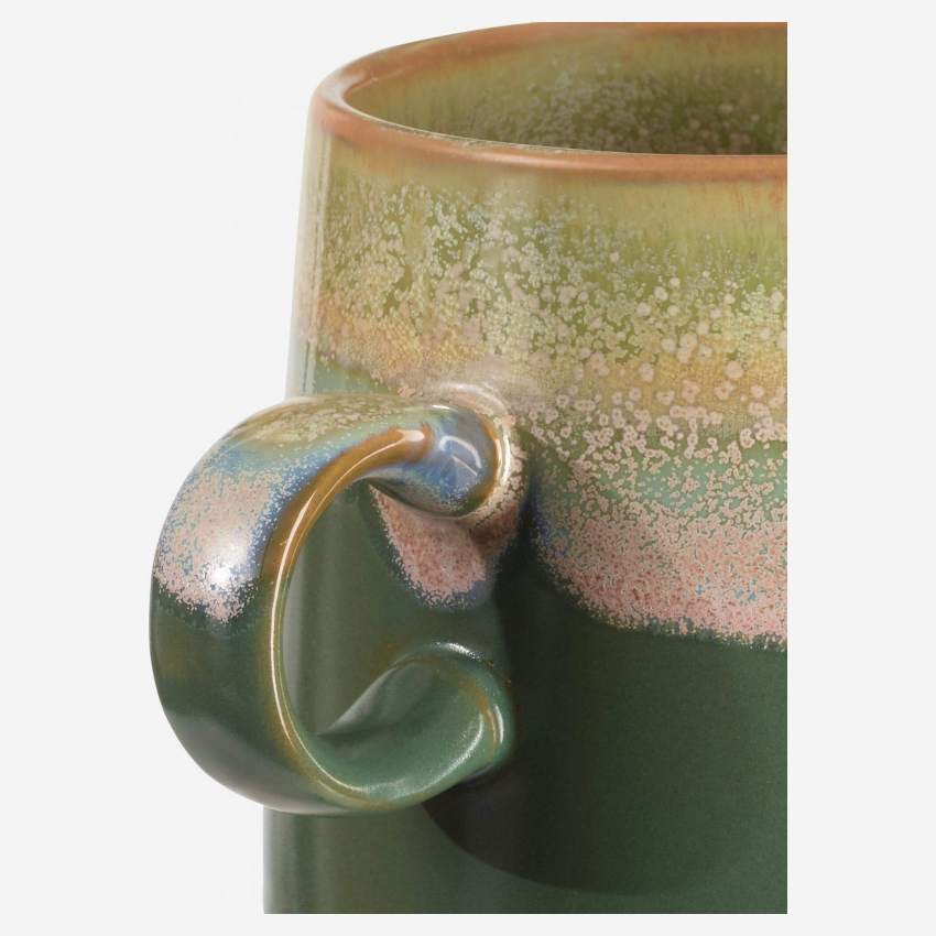 Mok van aardewerk reactief glazuur - 350 ml - Groen