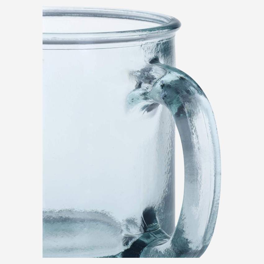 Tazza di vetro riciclato - Azzurro - 350 ml