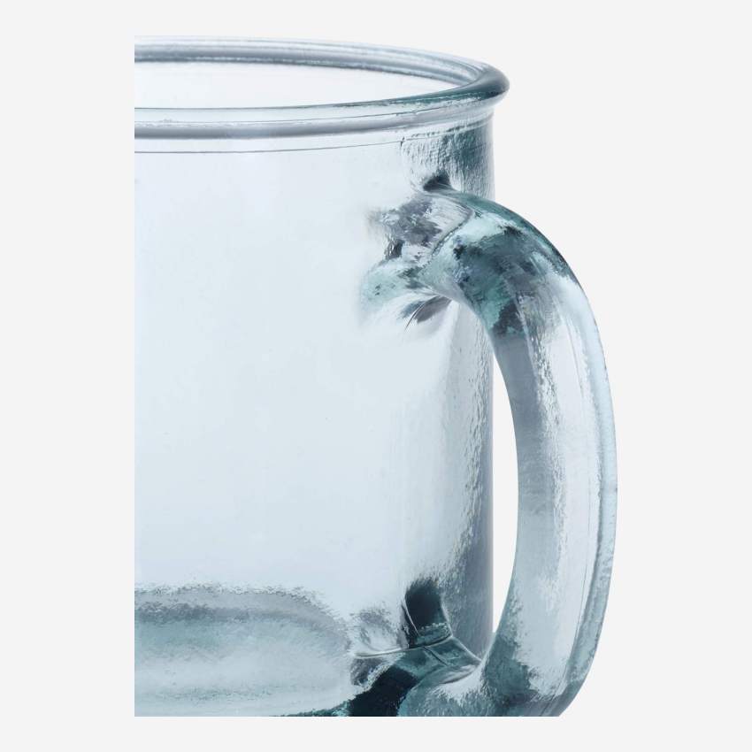 Mug en verre recyclé - Bleu clair - 350 ml