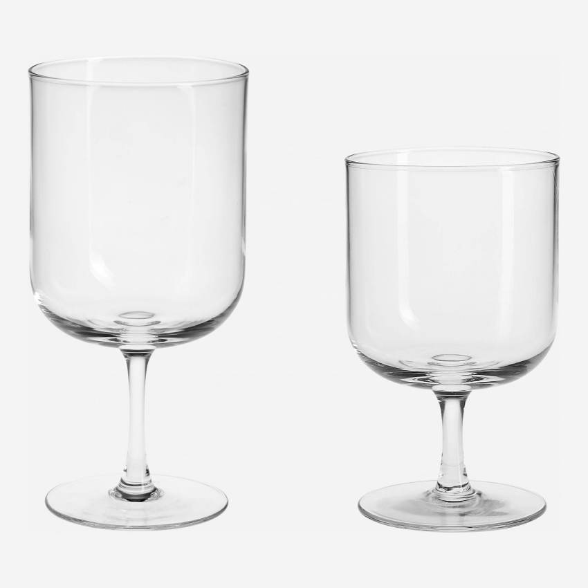 Copa de vidrio ahumado - 385 ml - Transparente