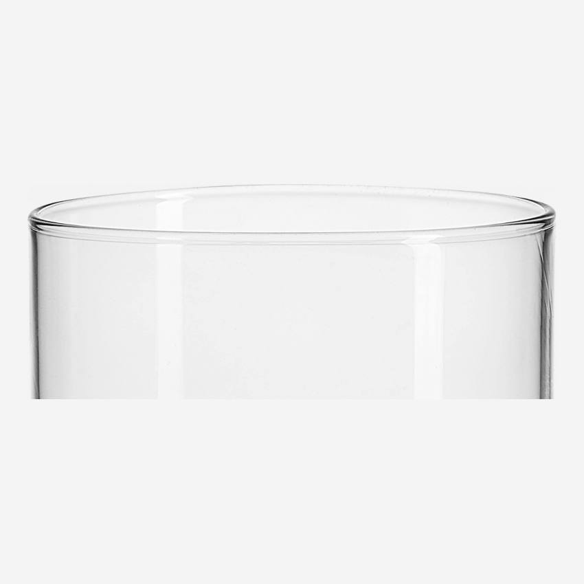 Bicchiere in vetro fumé - 385ml - Trasparente