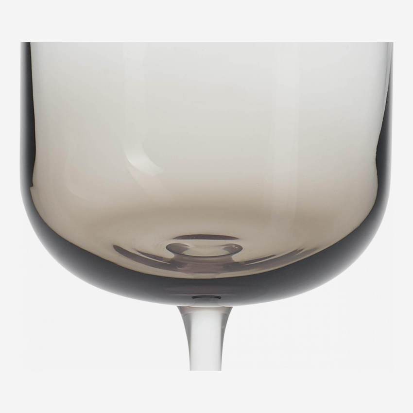 Copa de vidrio ahumado - 340 ml - Gris