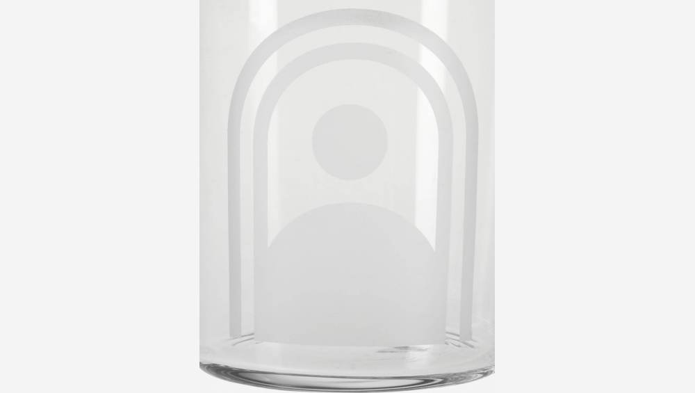 Gobelet bas en verre - Motif arche by Floriane Jacques