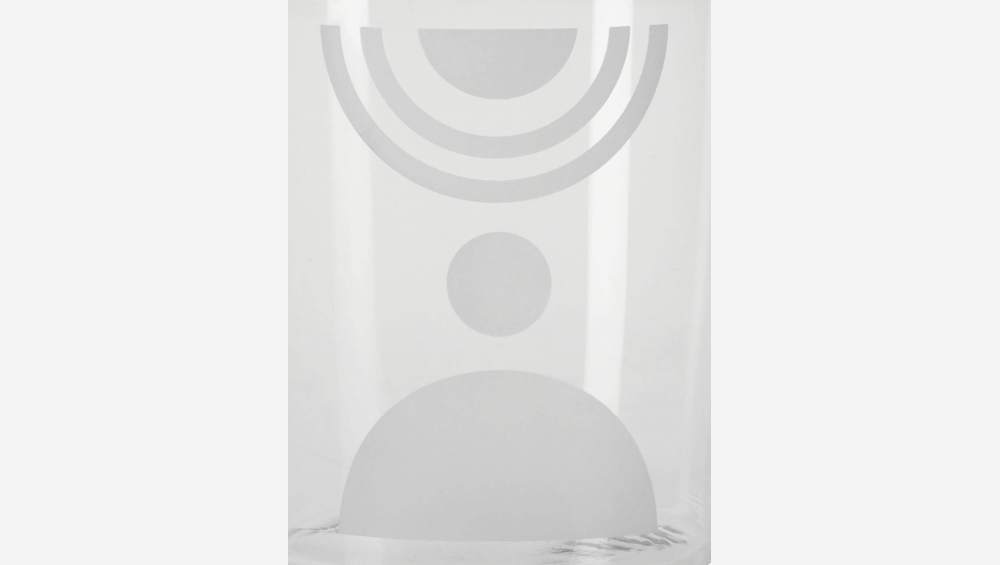 Becher aus Glas - Halbmond-Motiv by Floriane Jacques