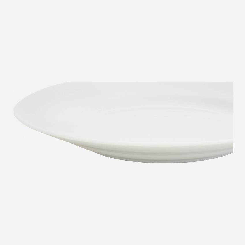 Plato llano de porcelana 28cm blanca - Design by Queensberry & Hunt