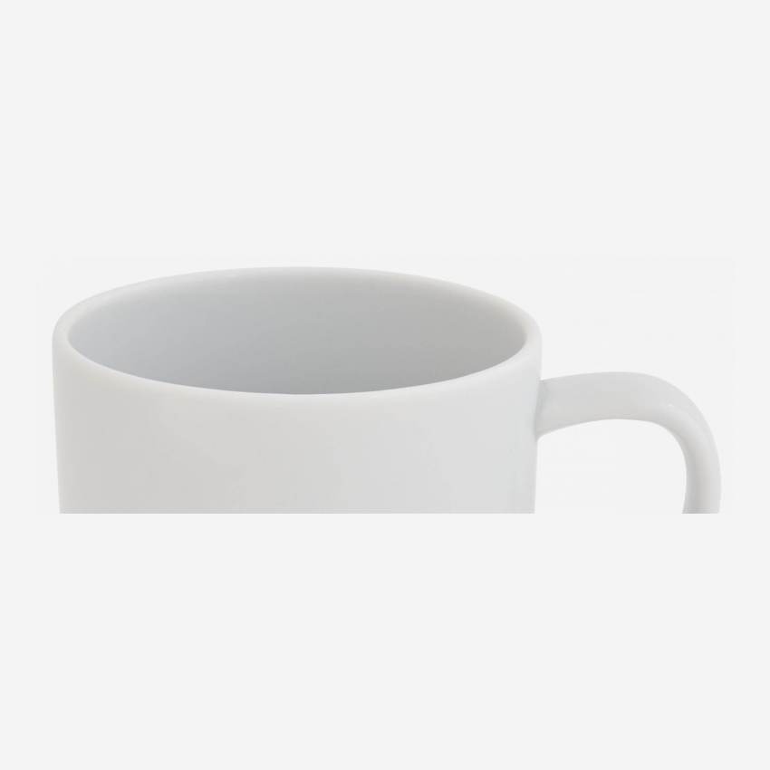 Taza de café de porcelana blanca - Design by Queensberry & Hunt