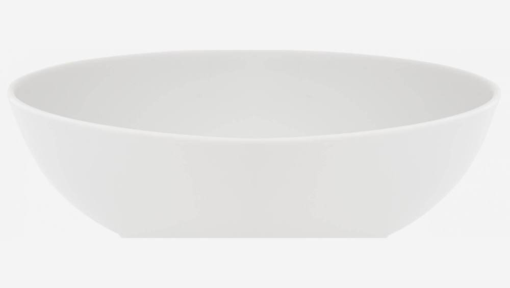 Saladeira em porcelana - 30 cm - Branco - Design by Queensberry & Hunt