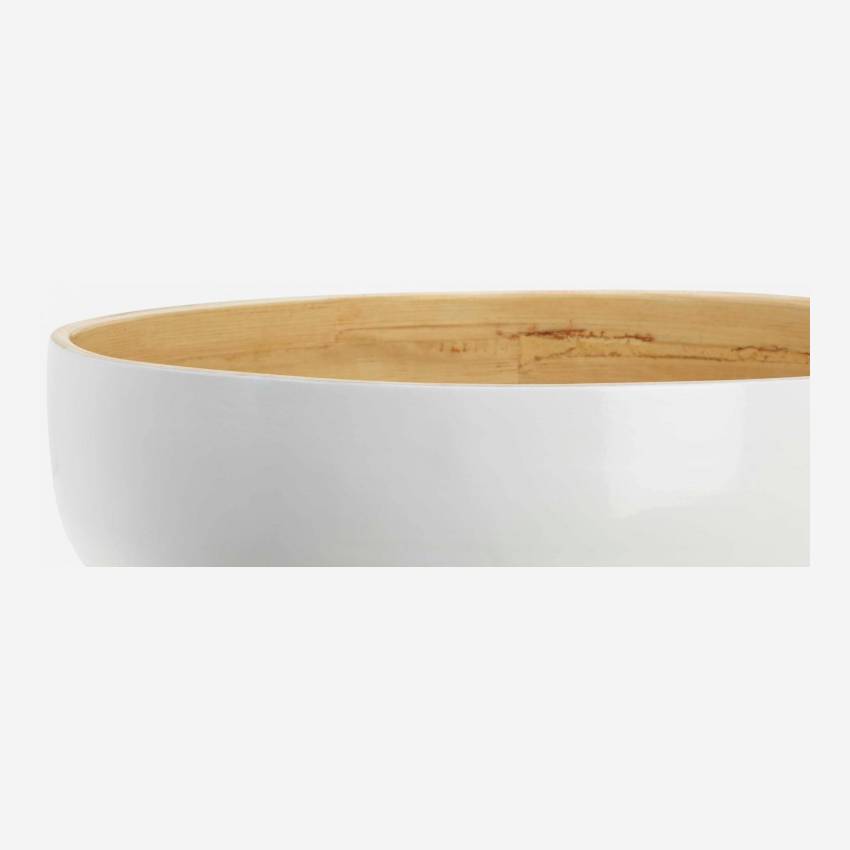 Insalatiera in bambù 30 cm - Bianco