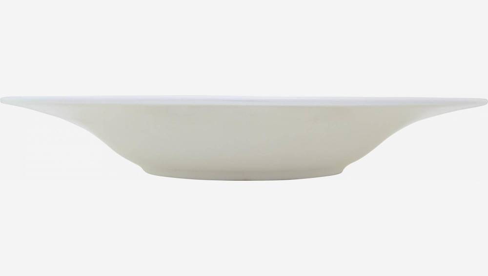 Tiefer Teller aus Porzellan - 27 cm – Weiß