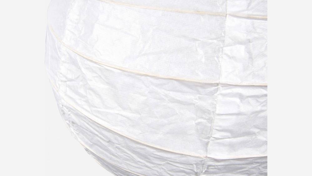 Boule Japonaise - Pantalla de lámpara de techo redonda de papel blanco,  diámetro 60cm - Habitat