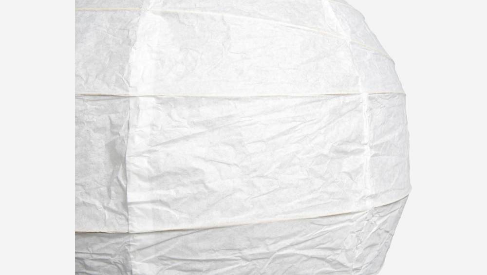 Paralume tondo sospeso in carta bianca, diametro 60cm