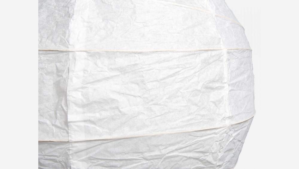 Paralume tondo sospeso in carta bianca, diametro 60cm
