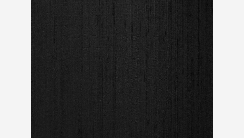 Abat-jour en soie 35x18cm noir