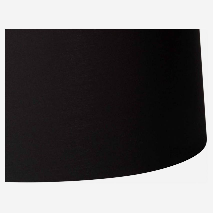 Abat-jour en coton - 38 x 19 cm -  Noir