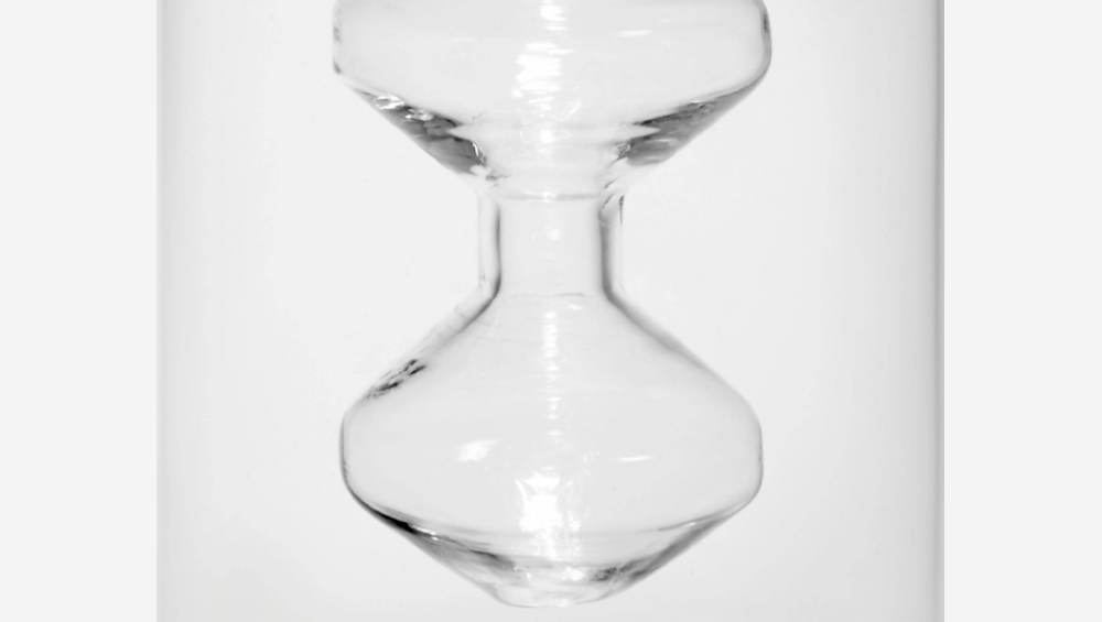 Candeliere in vetro - 16,5 cm - Trasparente