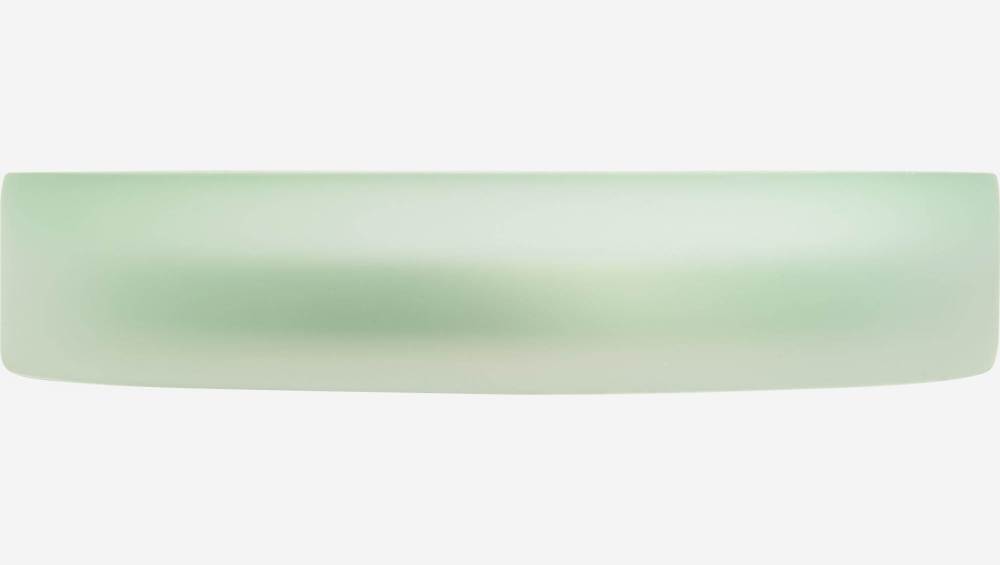 Porte-savon en polyrésine vert d'eau