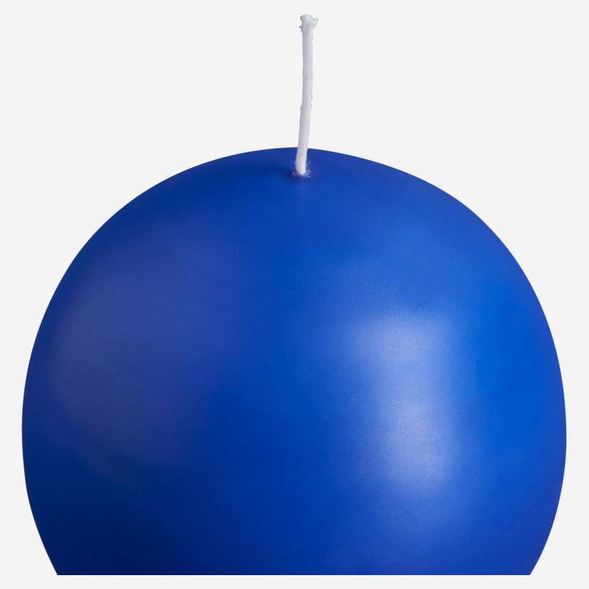 Candela a sfera blu da 10 cm
