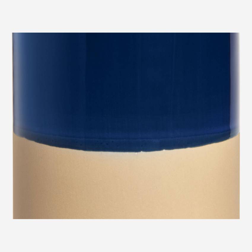 Vaso in ceramica 35 cm blu scuro