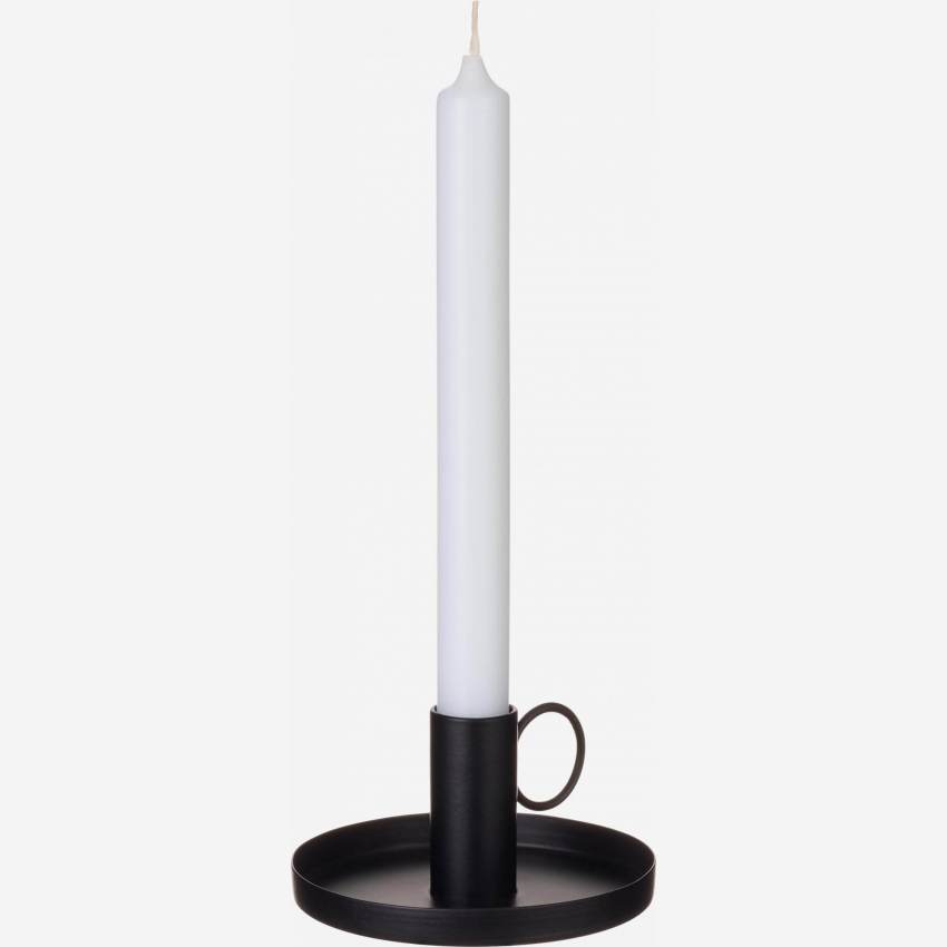 Elaine - Kerzenhalter aus Metall, schwarz, mit Henkel - Habitat | Kerzenständer