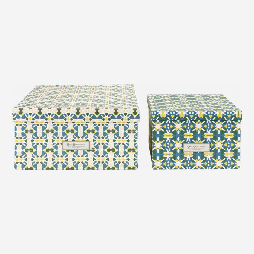 Caja de almacenaje - estampado Madeline - design by Floriane Jacques