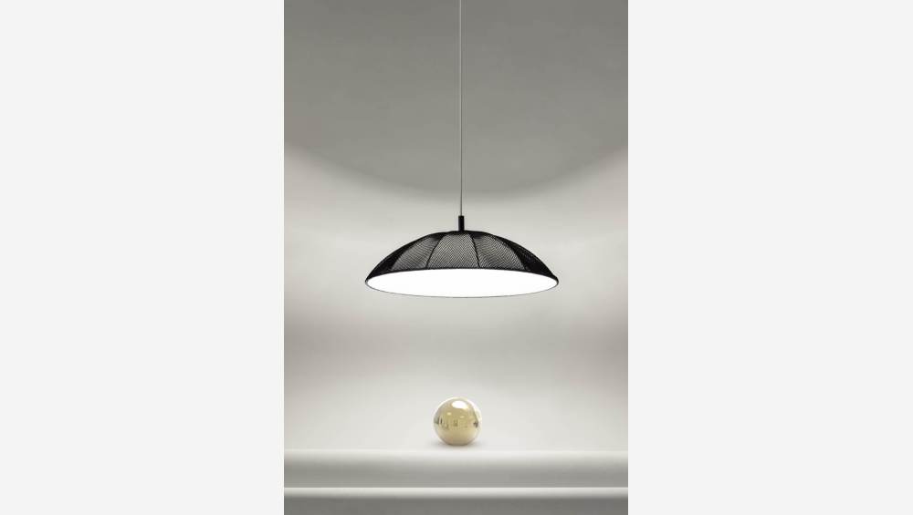 Lámpara de suspensión Studio en algodón negro