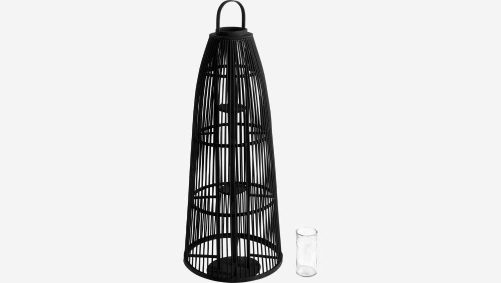 Lanterne en cèdre - 110 cm - Noir